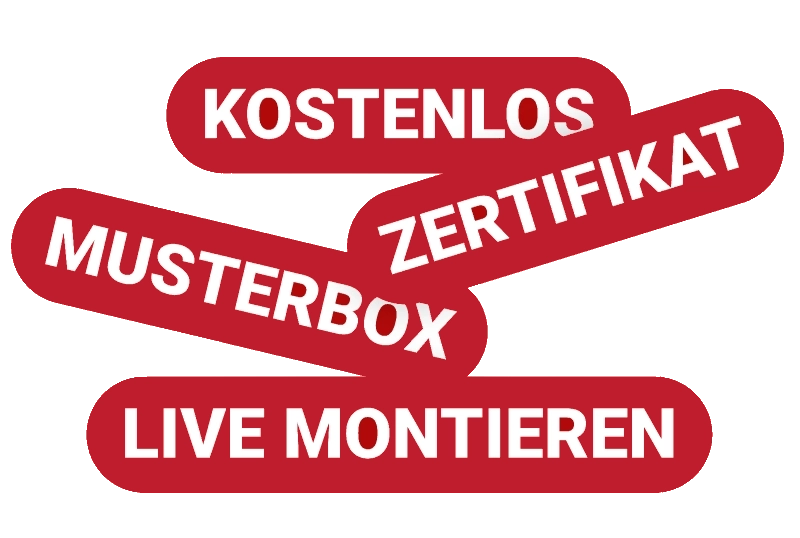 Kostenlos, Zertifikat, Musterbox, Live montieren